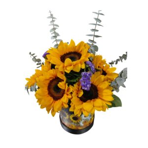 Caja box de girasoles