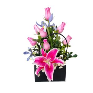 Cartera Floral de rosas