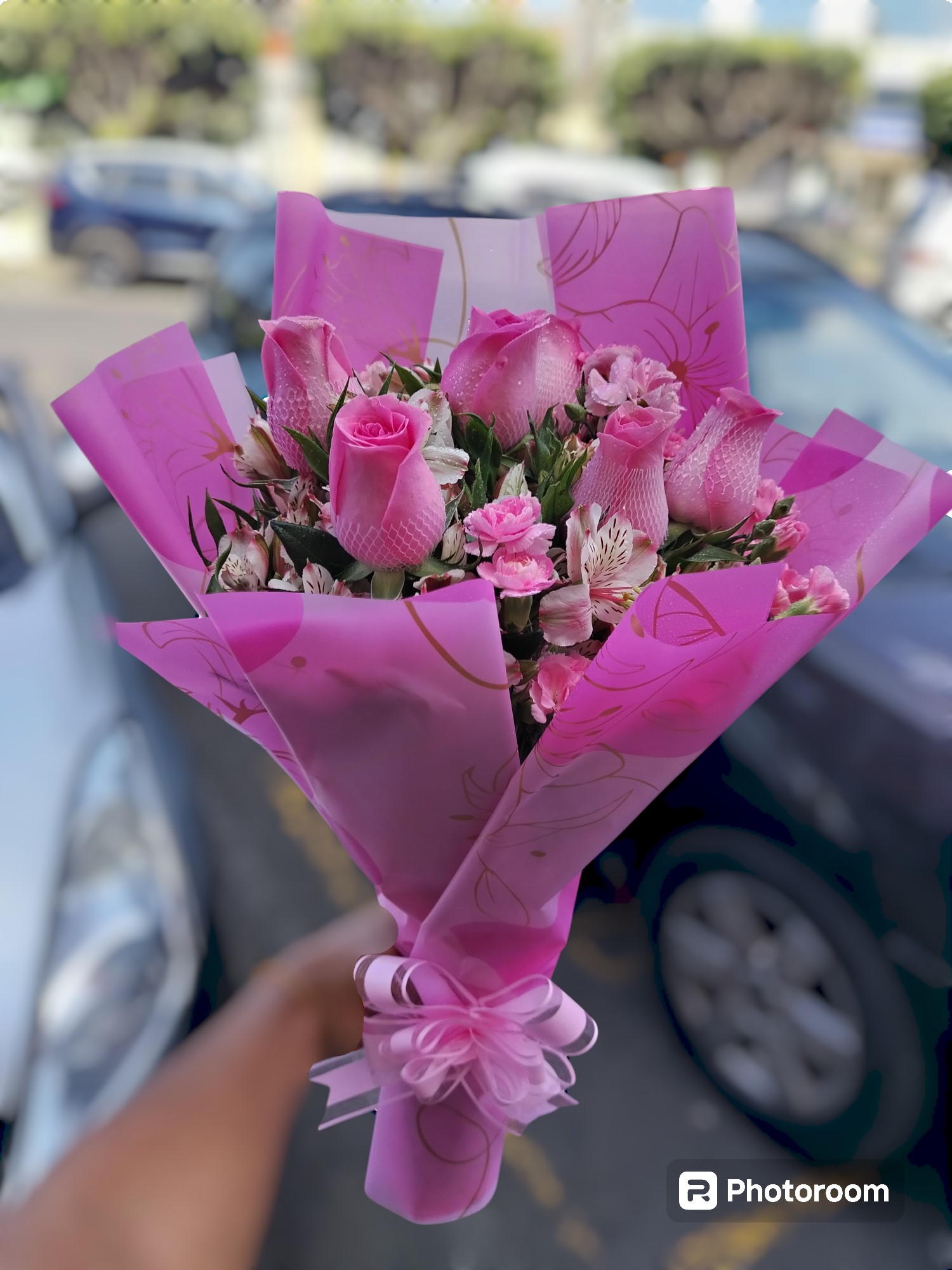 Ramo tonos rosados