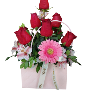 Cartera de Rosas Rojas